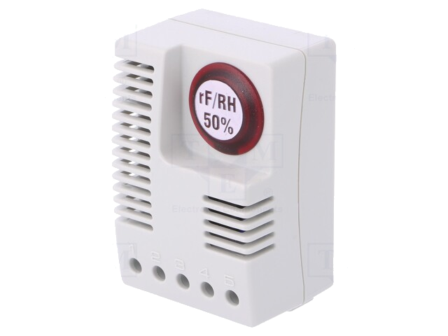 Sensor: hygrostaat; 50÷50%RH; Uvoed: 230VAC; OUT: SPDT; 0÷60°C; IP20 Sensor: hygrostaat; 50÷50%RH; Uvoed: 230VAC; OUT: SPDT; 0÷60°C; IP20